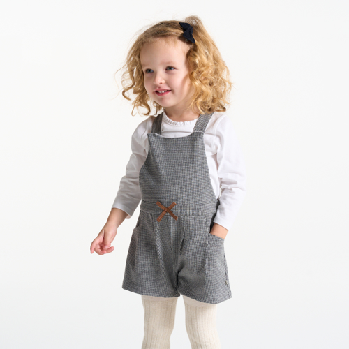 Boboli Vestido Cuadros Bebe NiÃ±a Peto Corto Bebe NiÃ±o Cálido