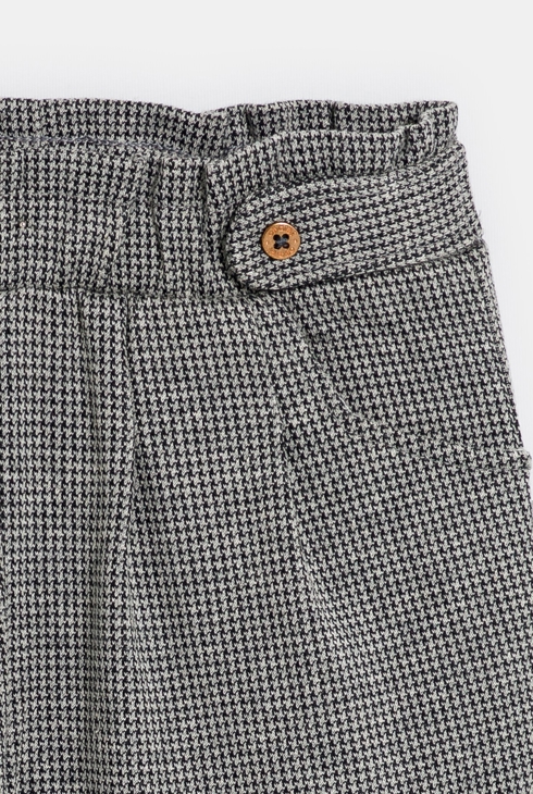 Pantalon large chaud fantaisie gris bébé fille