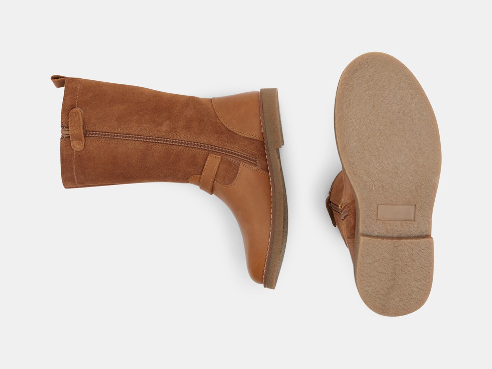 Bottes cavalières cuir marron fille 2