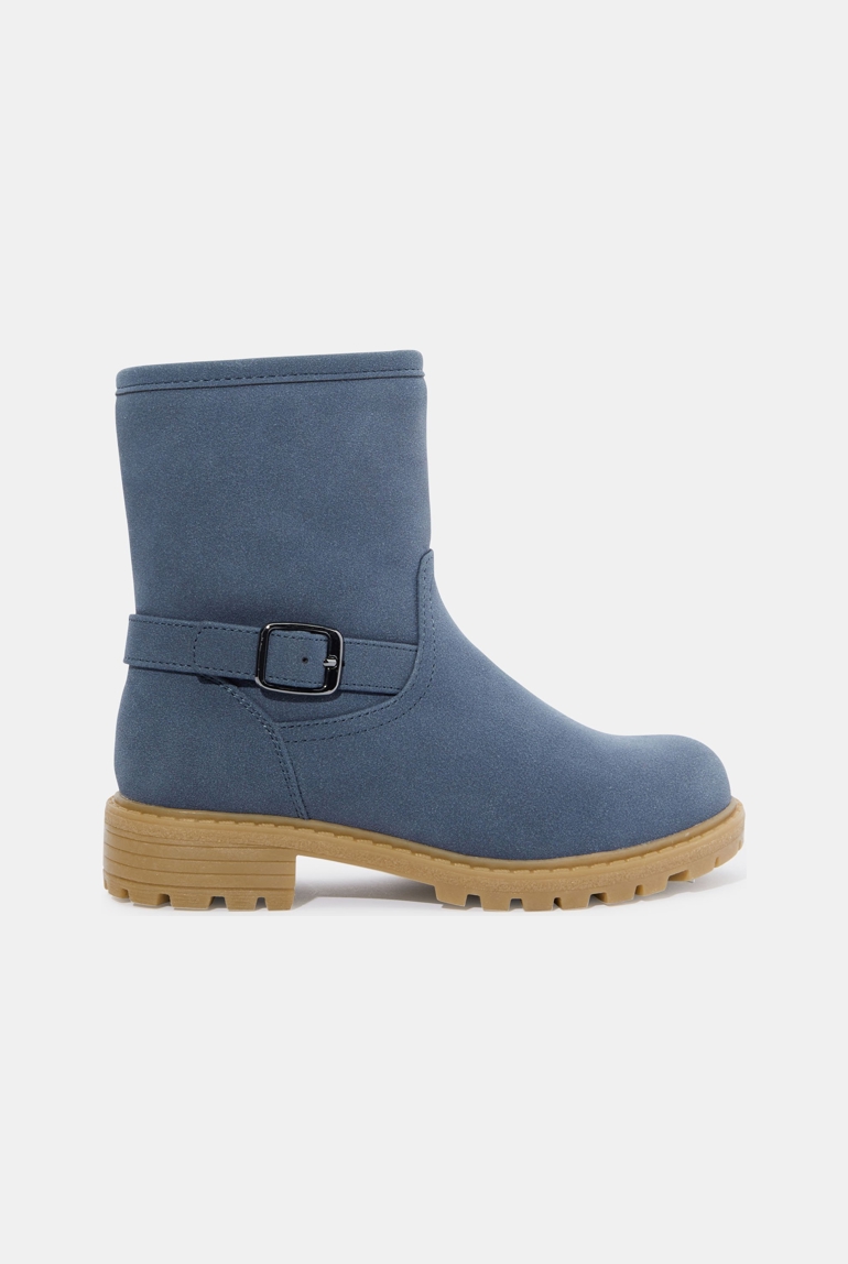 Boots motardes bleu fille 1