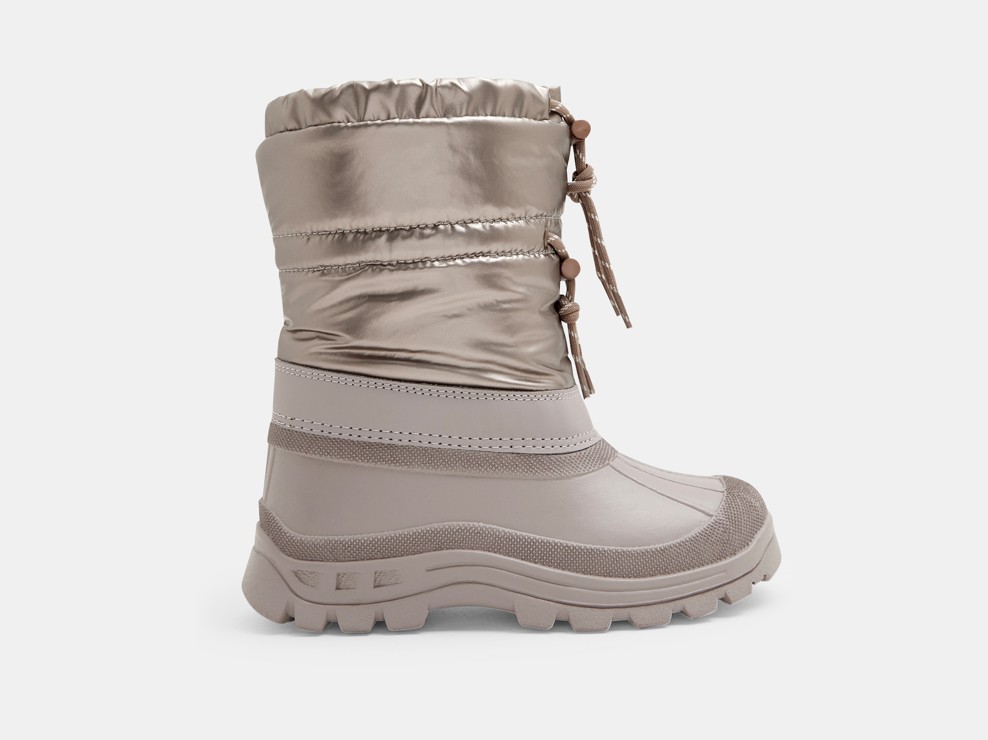 Czarne botki ocieplane dla dziewczynki 1