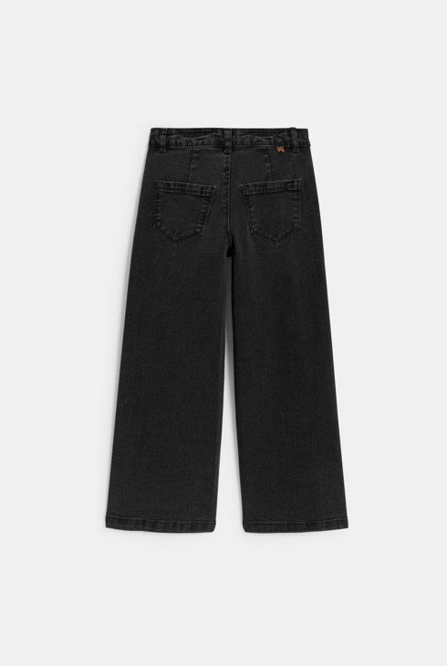 Jeans larghi neri per bambina 2