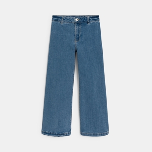 Blauwe wijde jeans voor meisjes 1