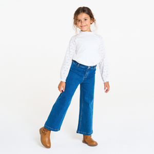 Jean large bleu foncé Fille 1