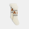 Chaussettes antiglisse blanc bébé garçon