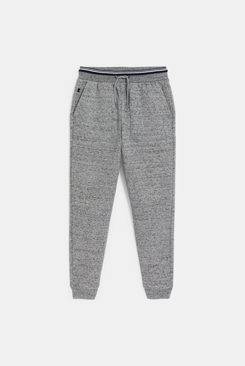Pantalon de jogging chiné gris Garçon