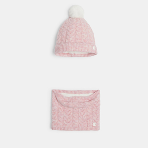 Bonnet et tour de cou fille sale