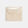 Snood torsadé beige Fille