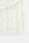 Snood torsadé pailleté blanc Fille 3