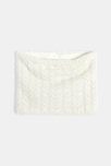 Snood torsadé pailleté blanc Fille 2