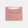 Snood torsadé pailleté rose Fille