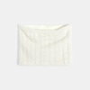 Snood torsadé pailleté blanc Fille