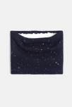 Snood à paillettes bleu marine Fille