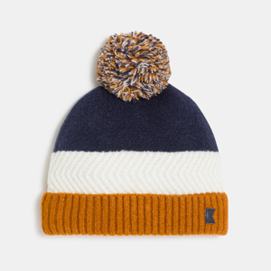 Boy's navy blue bobble hat 1