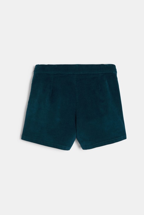 Falda short de pana azul marino niña 2