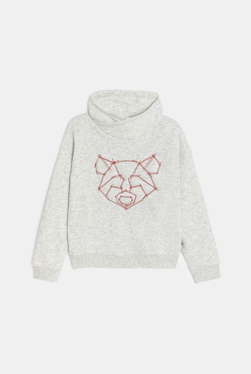 Sweatshirt hellgrau Jungen 1