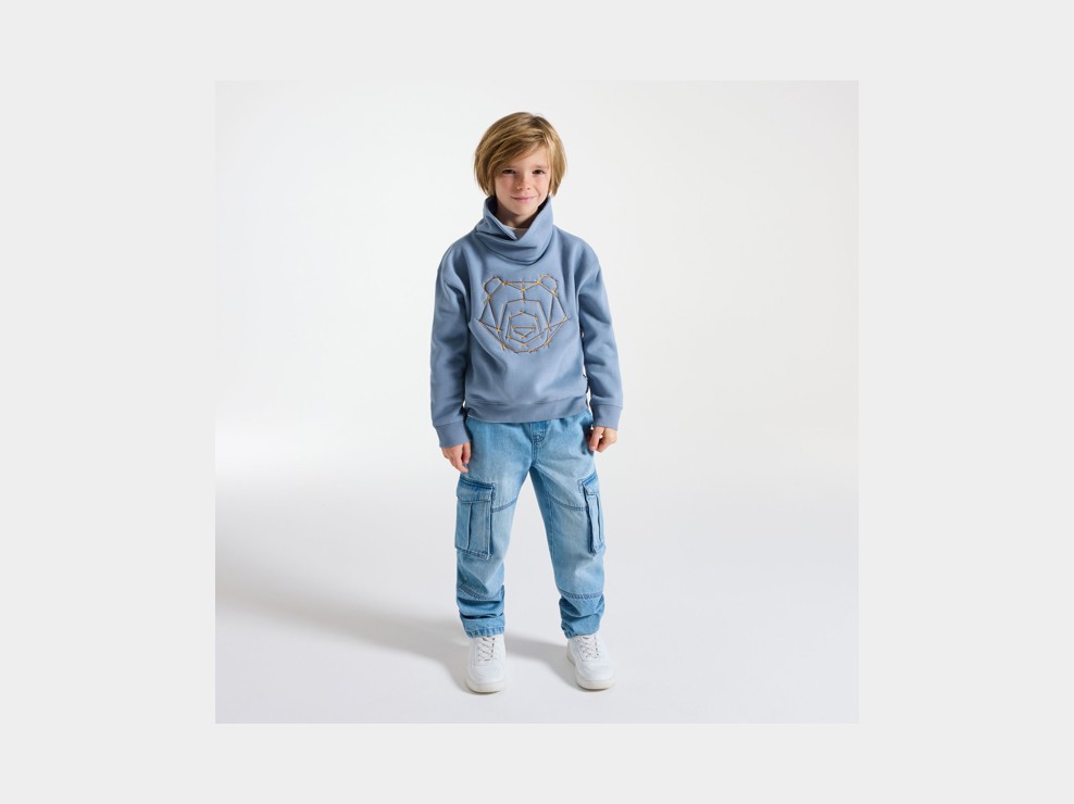 Sweatshirt blau Jungen 1