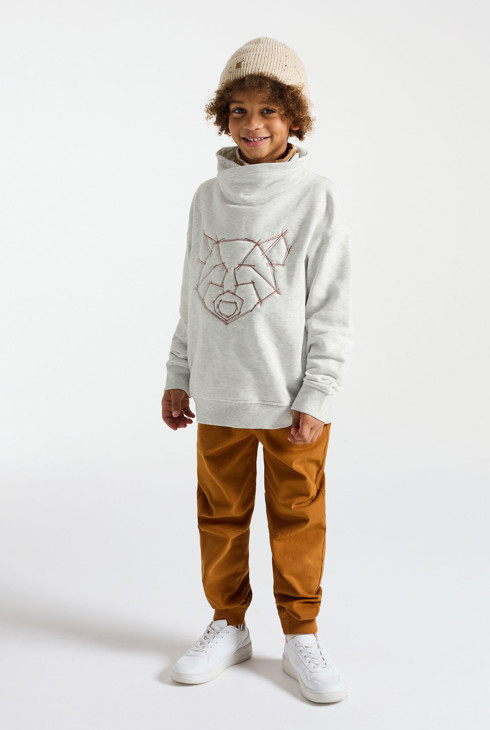 Boy's light grey sweatshirt 1