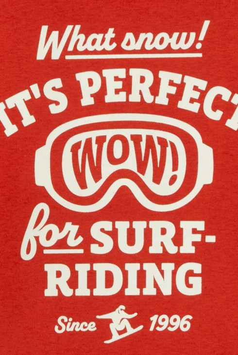 Boy's orange slogan sweatshirt 2