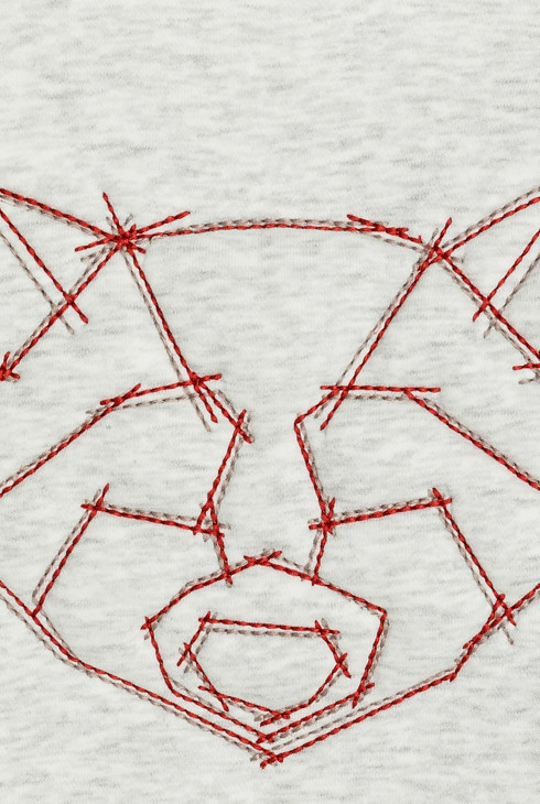 Sweat-shirt gris clair Garçon