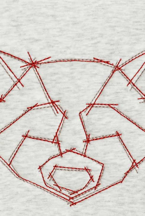 Sweat-shirt gris clair Garçon