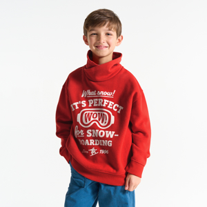 Weinrotes Sweatshirt mit Aufschrift für Jungen 1