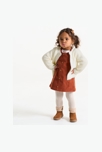 Gilet maille tricot doux blanc bébé fille 4