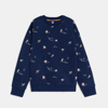 Sweat-shirt motif ski bleu marine Garçon