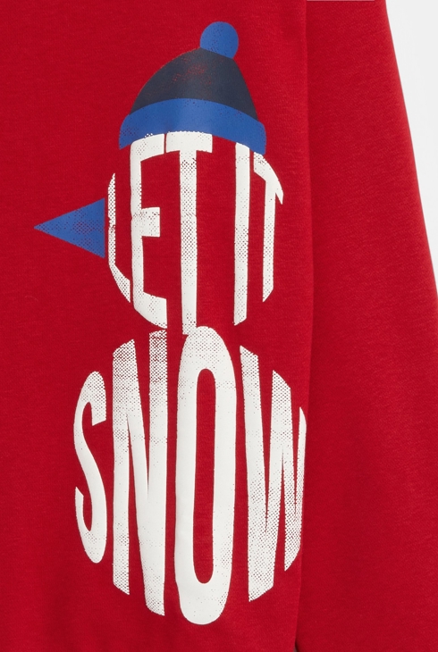 Sweat-shirt à message rouge Garçon