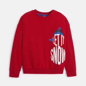 Rood sweatshirt met opschrift voor jongens 1