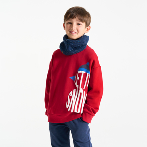 Sudadera con mensaje rojo niño 1