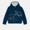 Sweat-shirt à capuche bleu marine Garçon