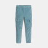 Pantalon cargo en velours côtelé bleu Garçon