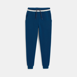 Boy s plain blue lightweight fleece joggers