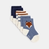 Chaussettes animaux bleu bébé garçon (lot de 3)