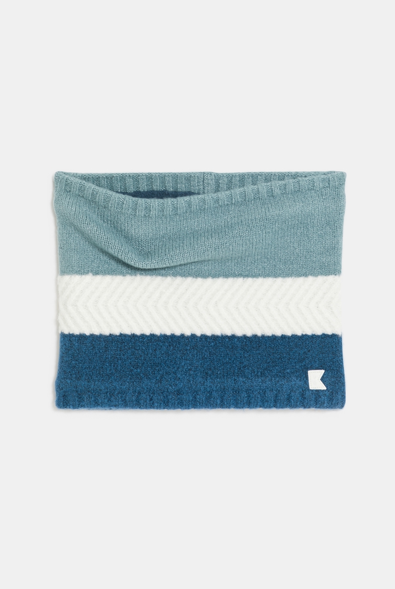 Snood rayé bleu Garçon 1