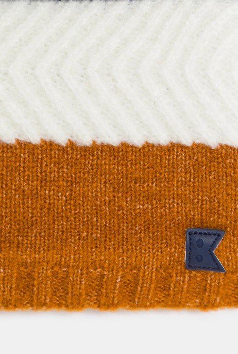 Gestreifter Snood in Marineblau für Jungen 2