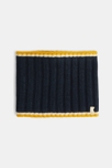 Snood côtelé bleu marine Garçon 2