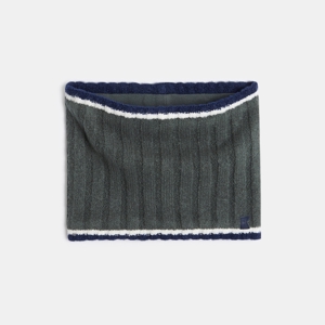 Snood côtelé gris foncé Garçon 1