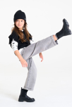 Gilet manches papillon noir Fille 4