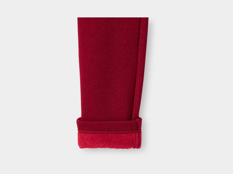 Jegging chaud brillant rouge fille 2