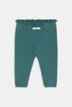 Legging maille tricot bleu bébé fille