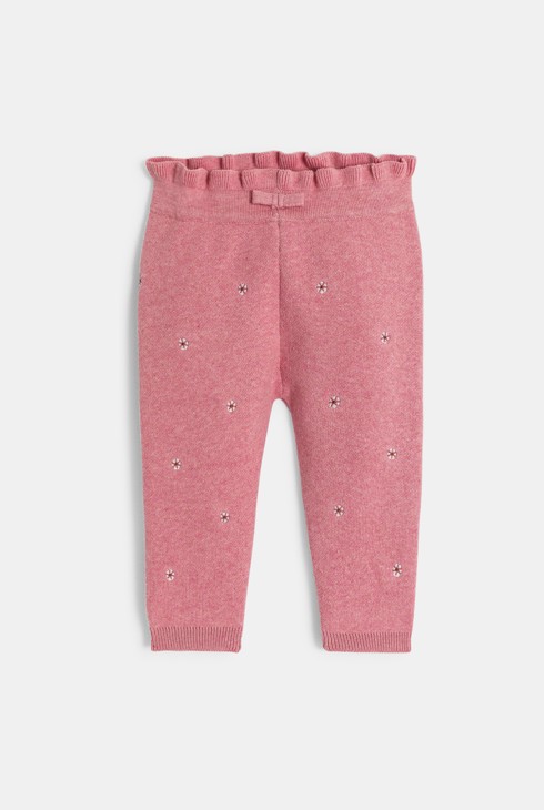 Legging punto rosa bebé niña 1