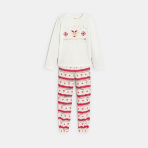 Ecru kerstpyjama voor meisjes 1