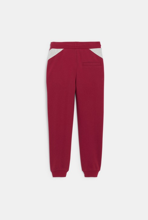 Jogging en molleton rouge Garçon 2