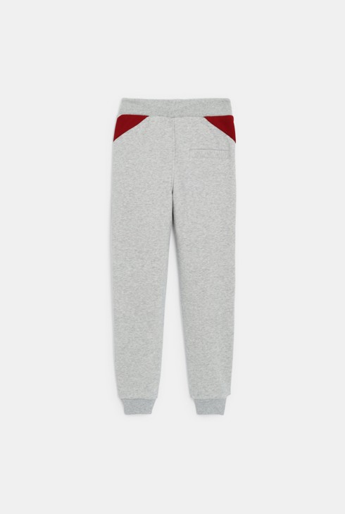 Jogging en molleton gris Garçon 2