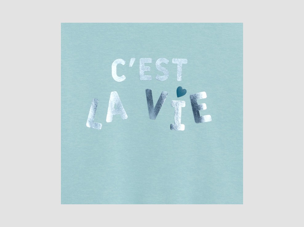 Blauw sweatshirt met opschrift voor meisjes 2