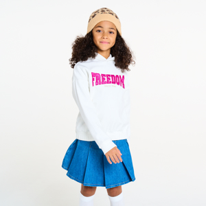 Wit sweatshirt met opschrift voor meisjes 1