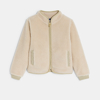 Veste en moumoute Sherpa beige Fille