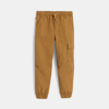 Pantalon cargo doublé marron Garçon